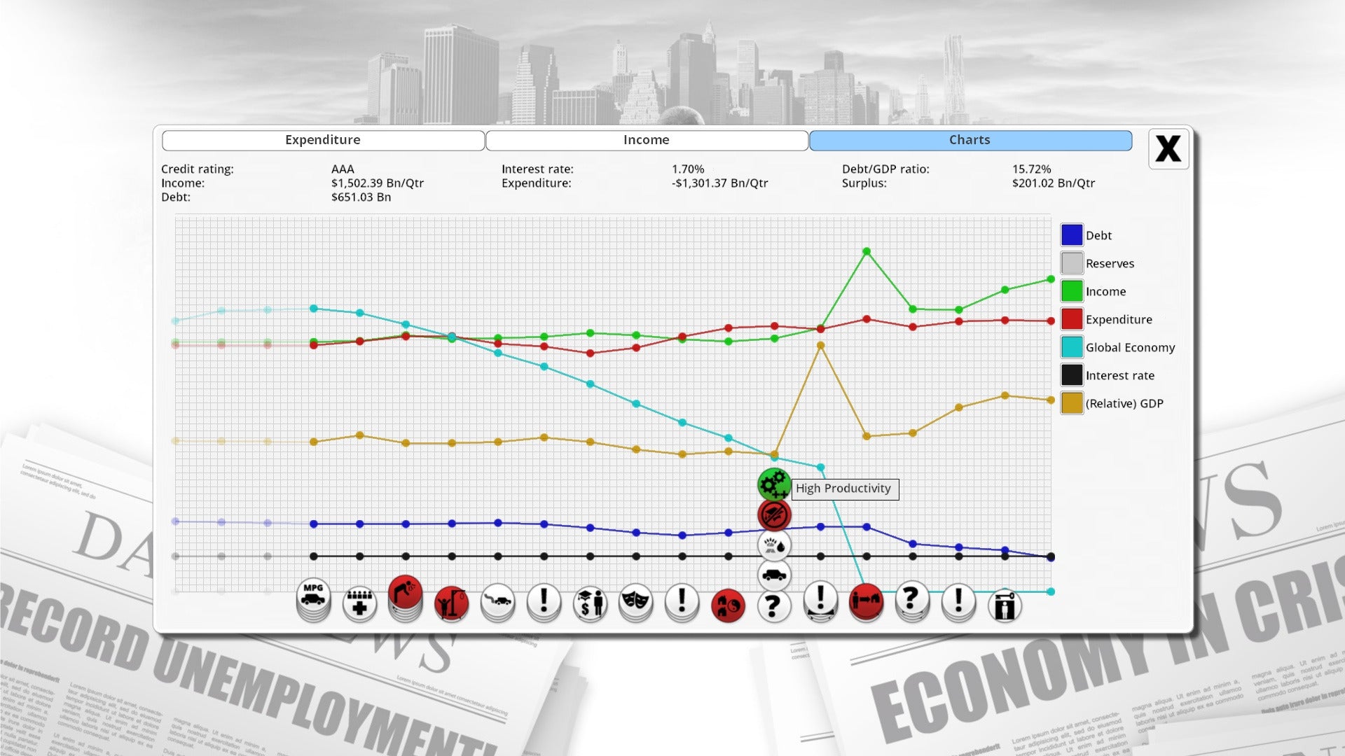 Democracy 3 - PC (Steam) — screenshot 3