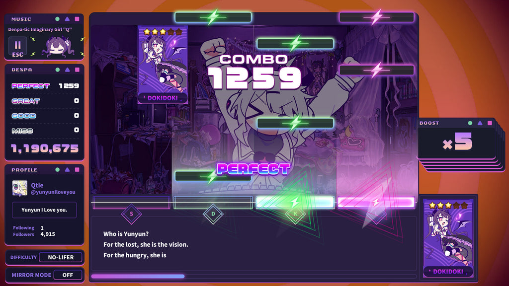 Yunyun Syndrome!? Rhythm Psychosis - PC (Steam) — screenshot 2