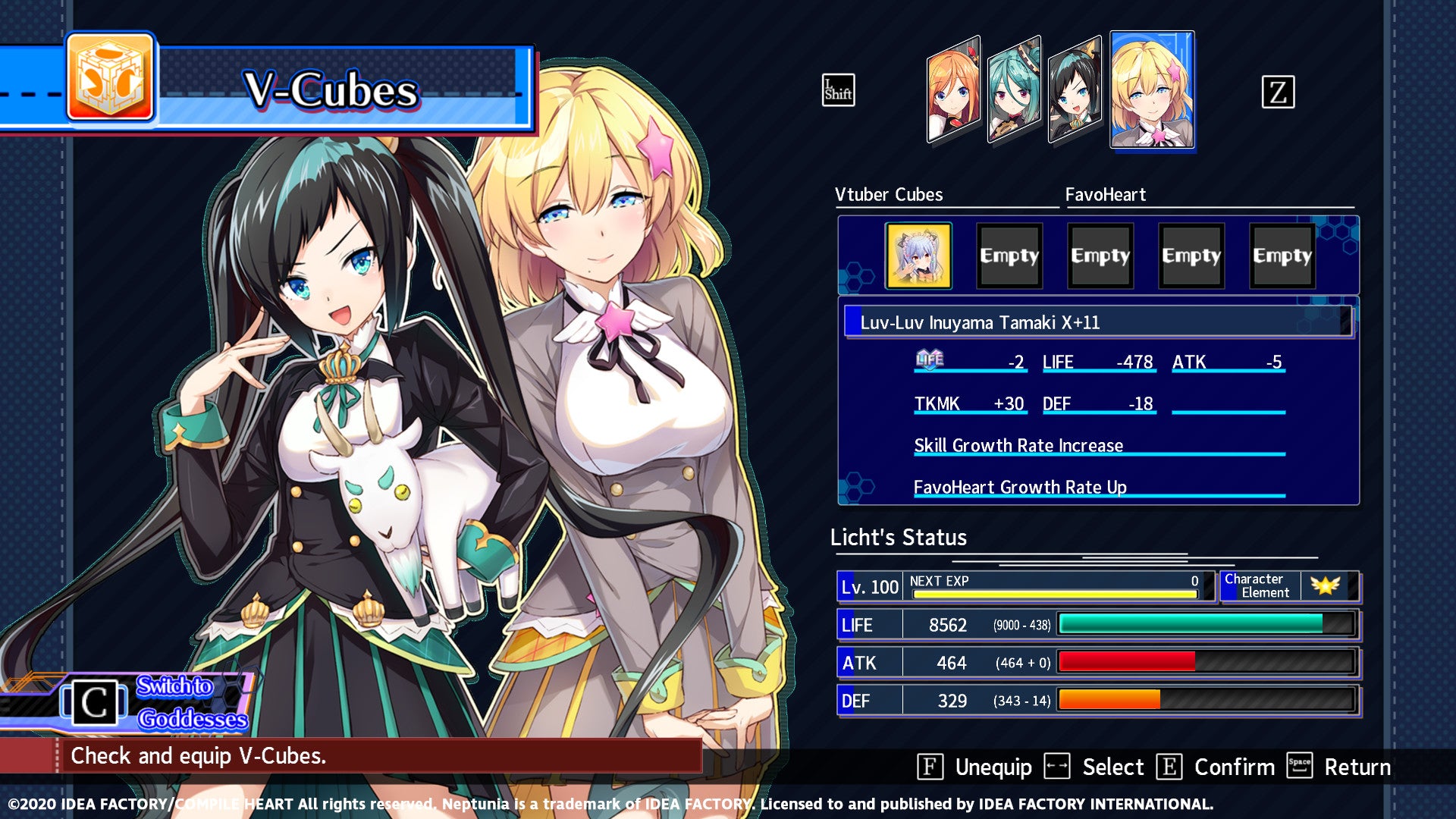 Neptunia Virtual Stars - Inuyama Tamaki Pack DLC - PC (Steam) — screenshot 3