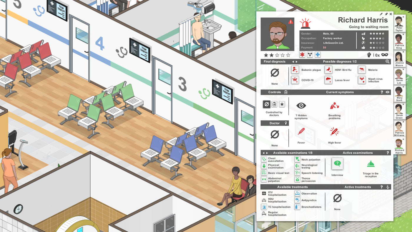 Project Hospital - Department of Infectious Diseases DLC - PC (Steam) — скриншот 3
