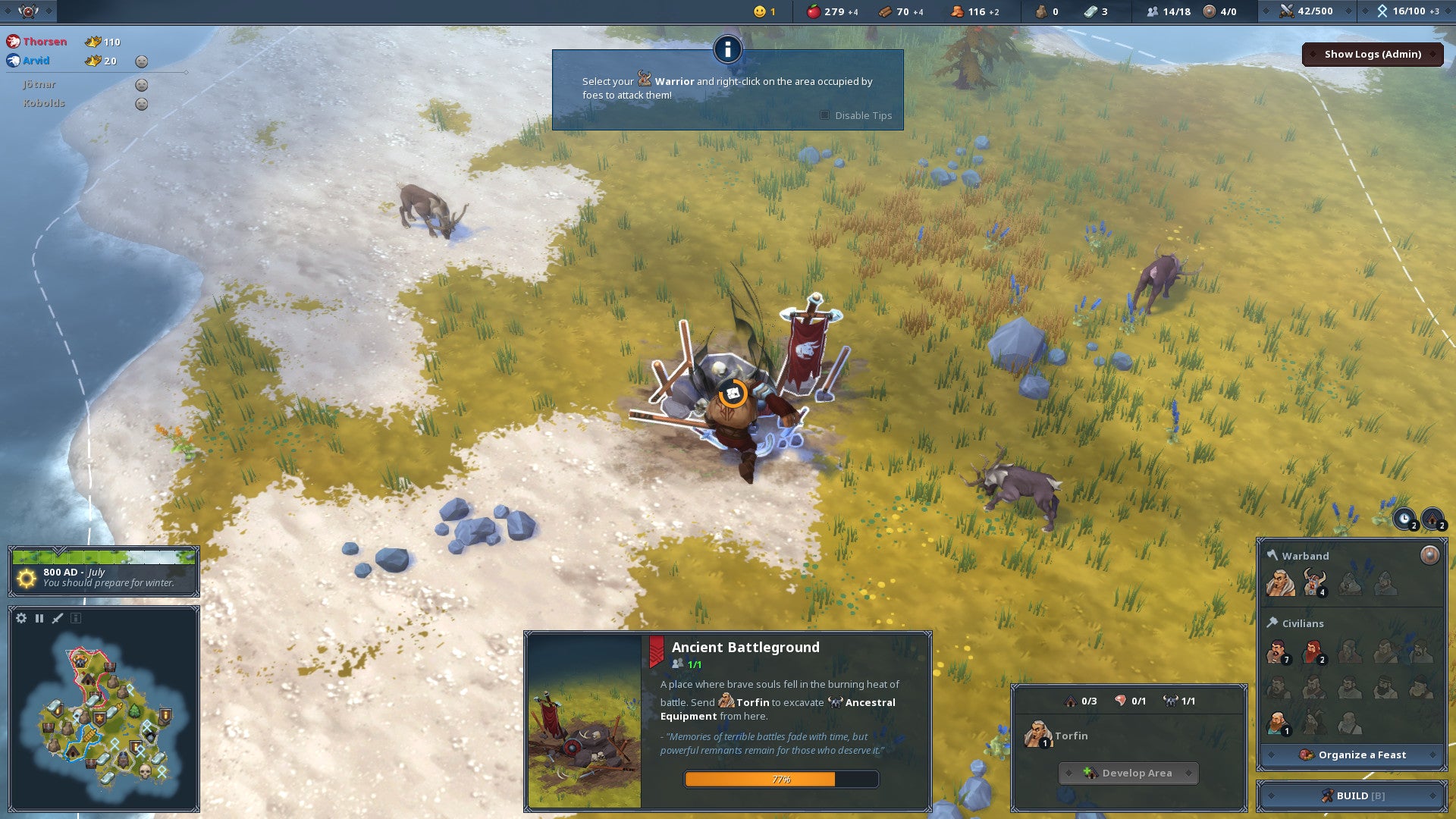 Northgard - Himminbrjotir Clan of the Ox DLC - PC (Steam) — screenshot 3