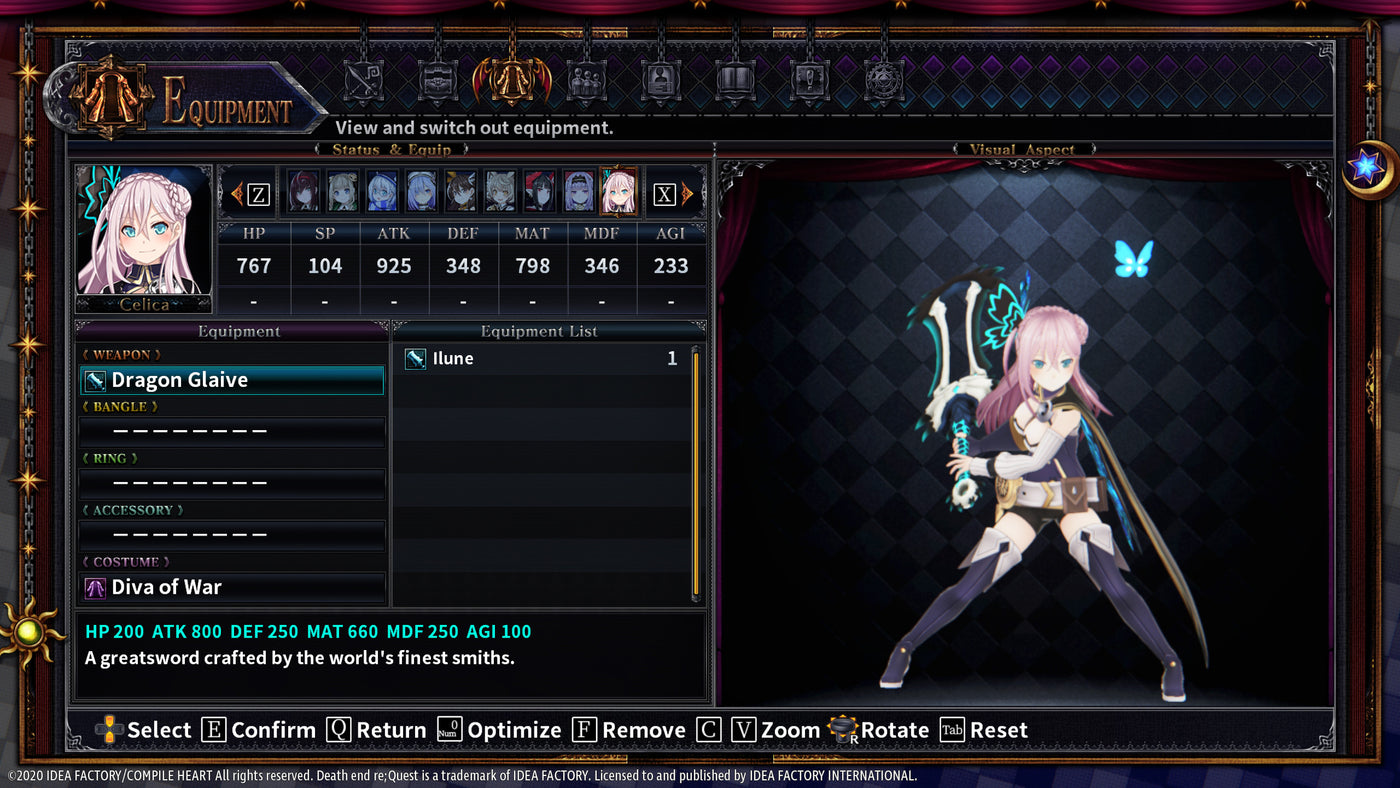 Death end re;Quest 2 - Ultimate Weapon Set DLC - PC (Steam) — скриншот 1