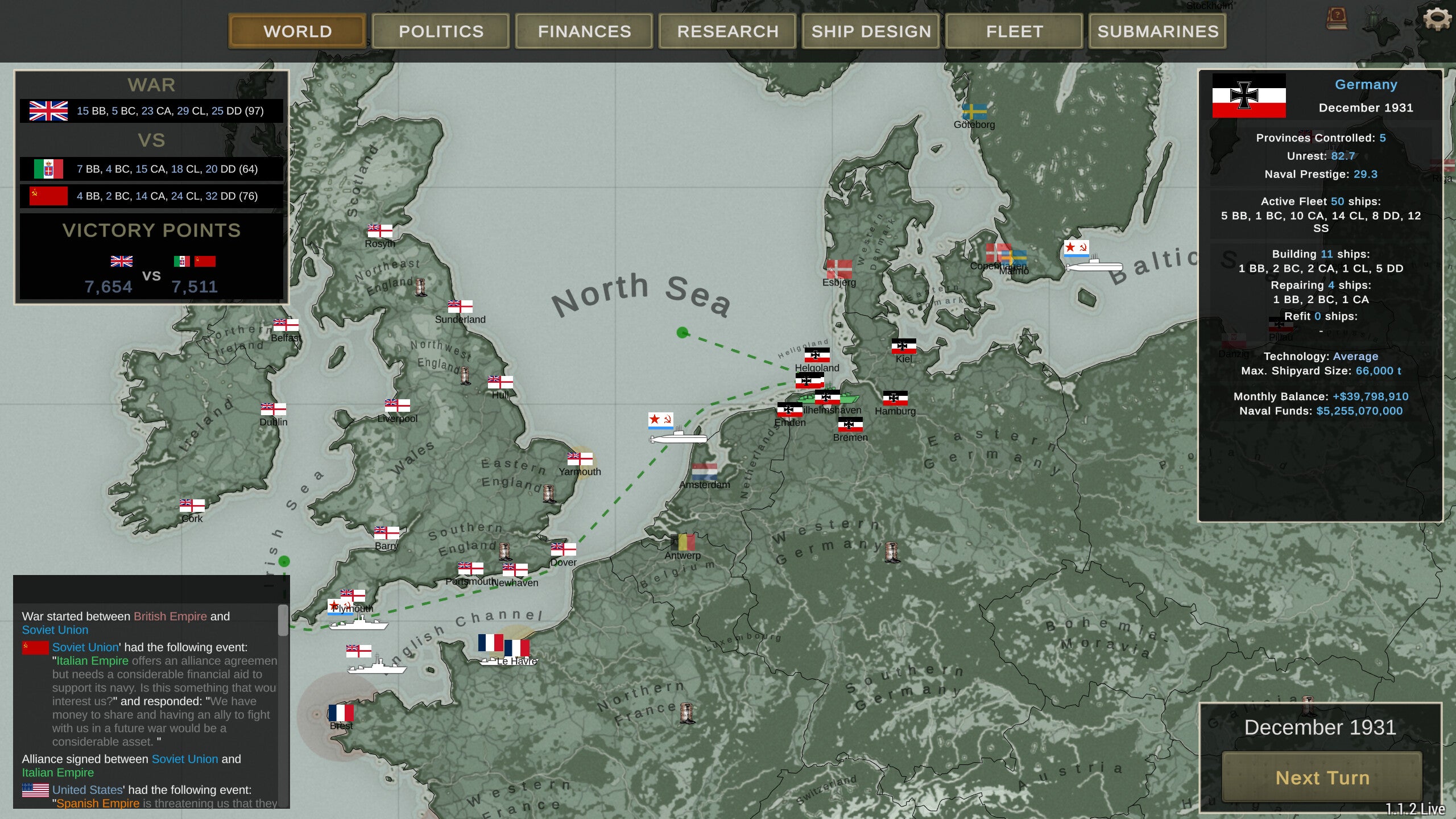 Ultimate Admiral: Dreadnoughts - PC (Steam) — screenshot 1