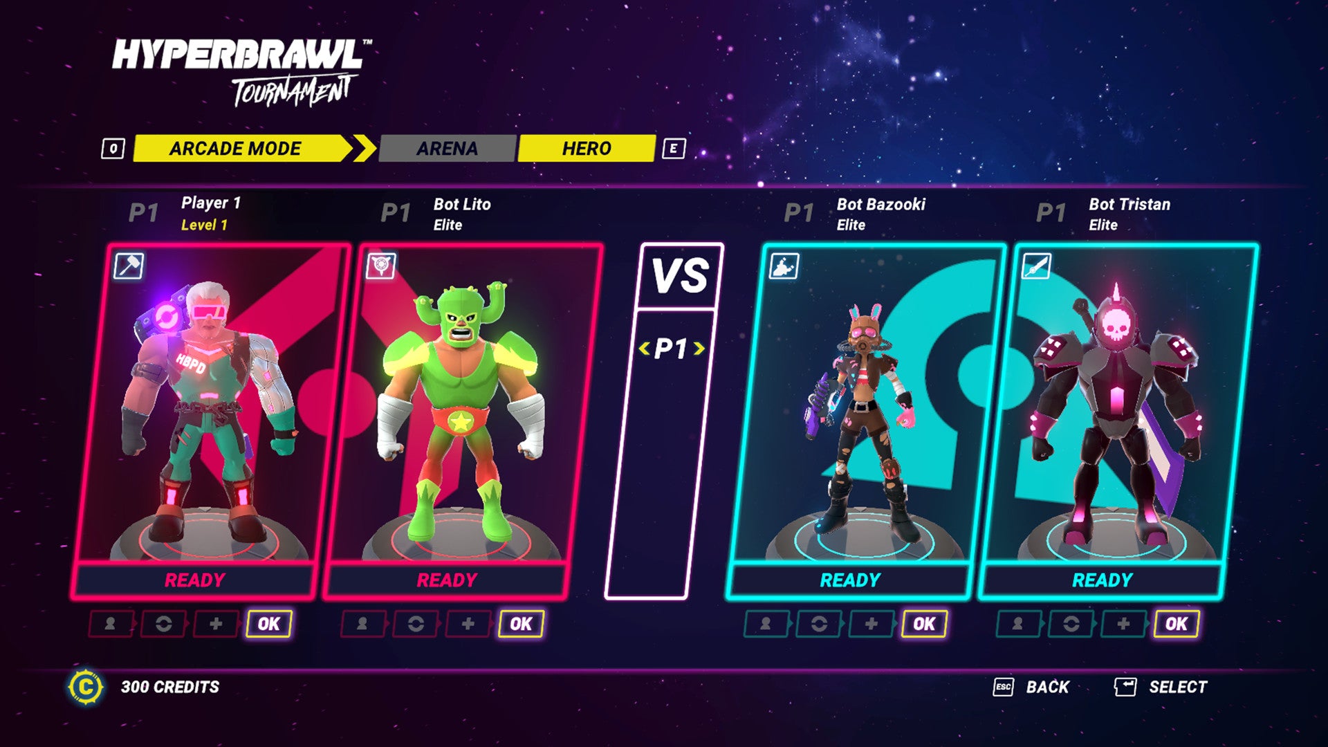 HyperBrawl Tournament - Homestars Founder Pack DLC - PC (Steam) — screenshot 1