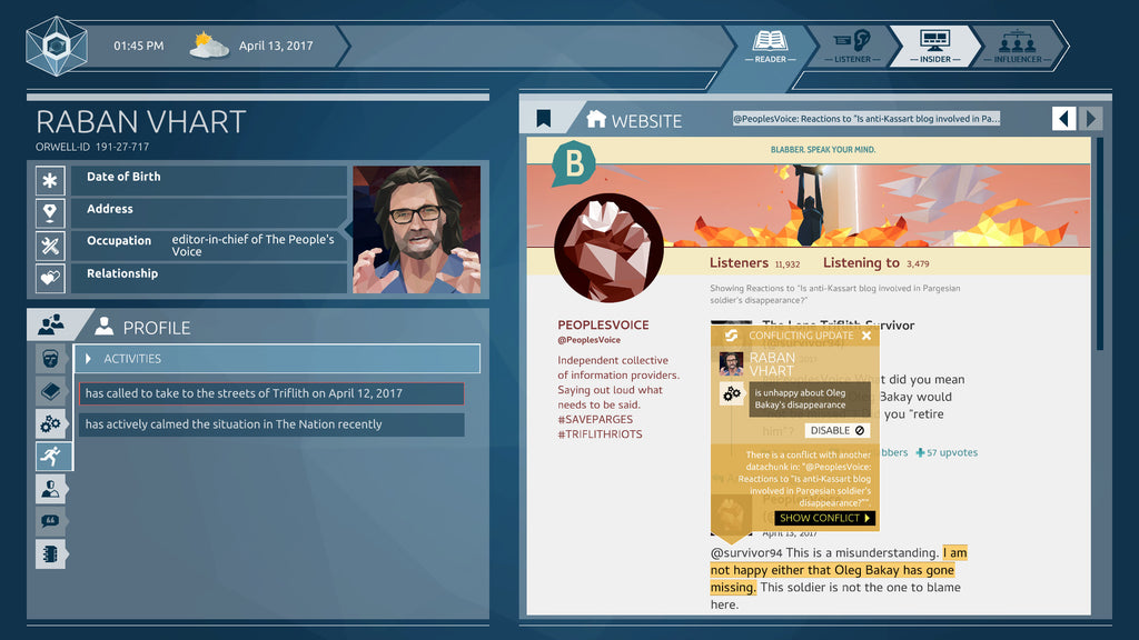 Orwell: Ignorance is Strength - PC (Steam) — screenshot 1
