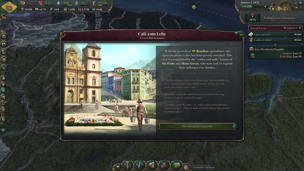 Victoria 3: Colossus of the South DLC - PC (Steam) — screenshot 3