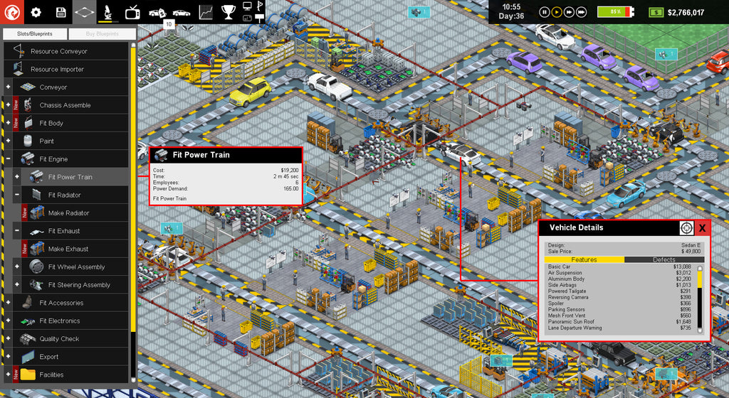 Production Line : Car factory simulation - PC (Steam) — screenshot 1
