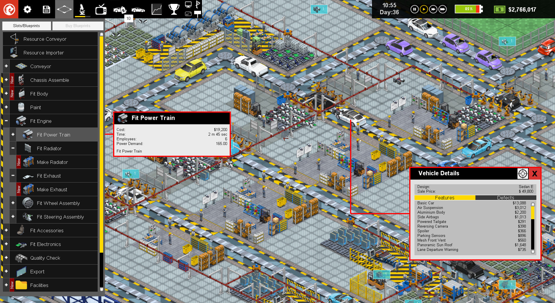 Production Line : Car factory simulation - PC (Steam) — screenshot 1