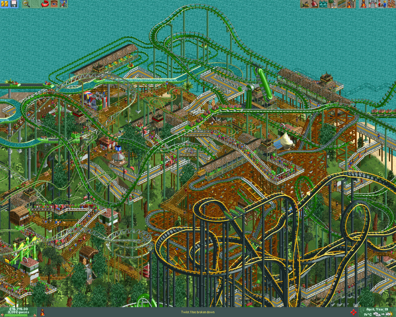 RollerCoaster Tycoon 2: Triple Thrill Pack - PC (Steam) — screenshot 1