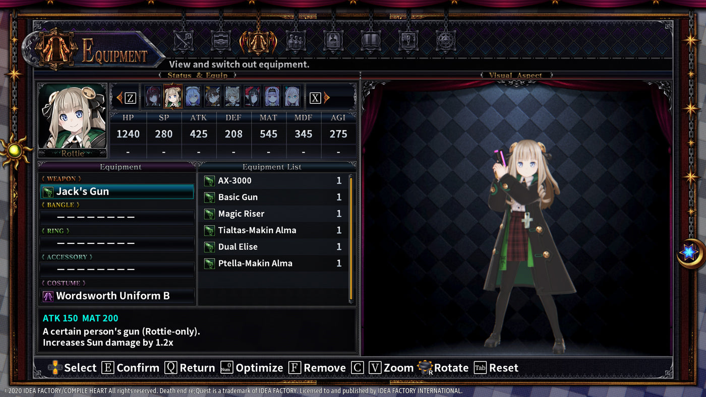 Death end re;Quest 2 - Blood Skelter Set DLC - PC (Steam) — скриншот 2