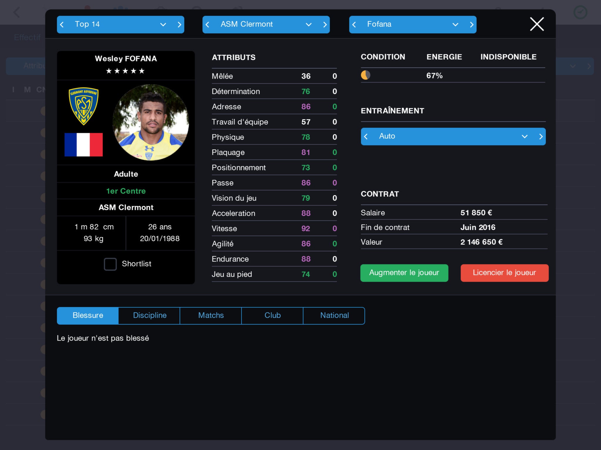 Pro Rugby Manager 2015 - PC (Steam) — screenshot 1