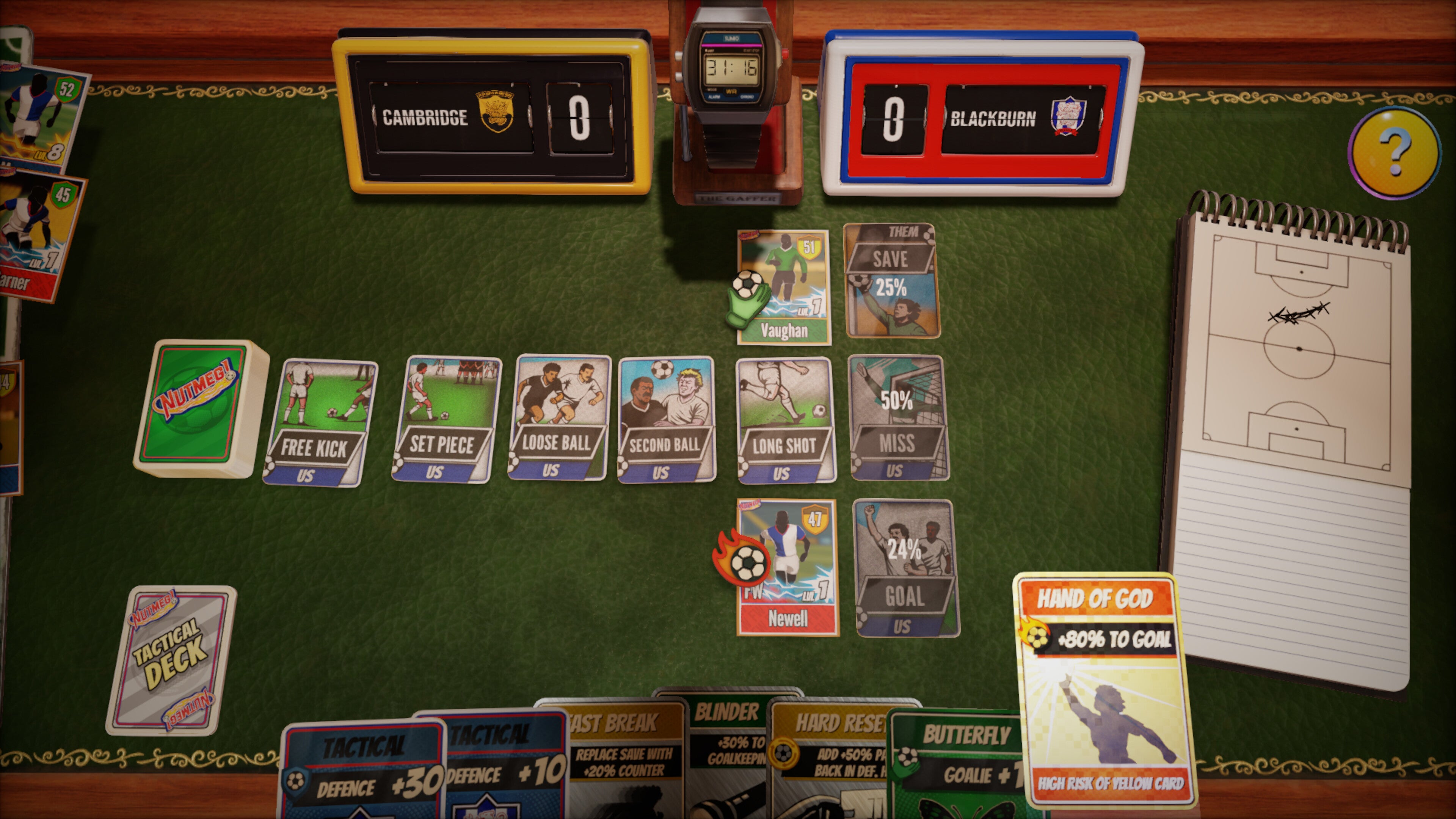 NUTMEG! A Nostalgic Deckbuilding Football Manager - PC (Steam) — screenshot 1