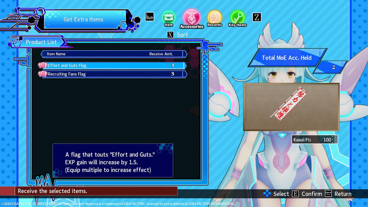 Neptunia Virtual Stars - Item Booster Pack DLC - PC (Steam) — скриншот 1