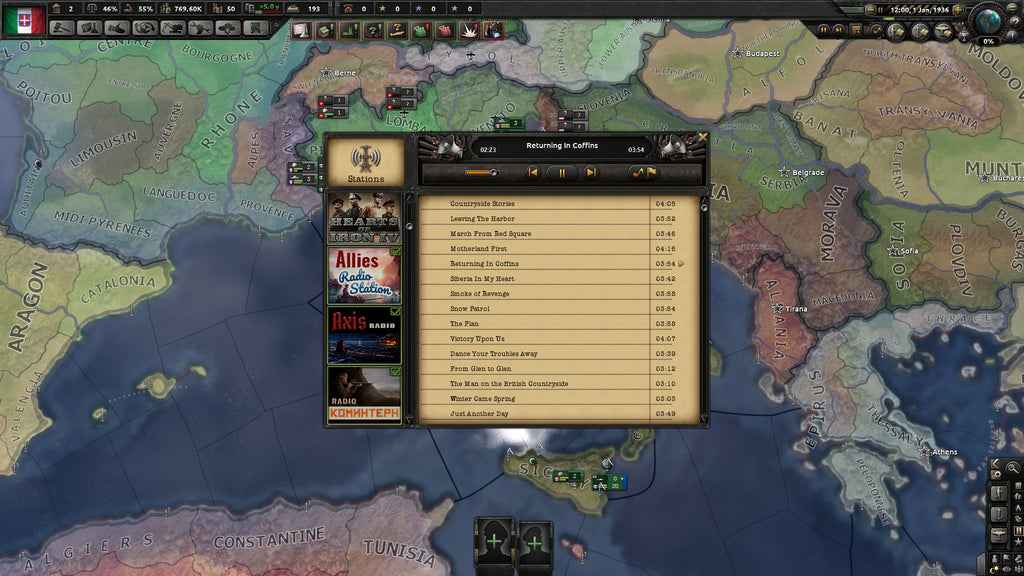 Hearts of Iron IV - Radio Pack DLC - PC (Steam) — screenshot 1