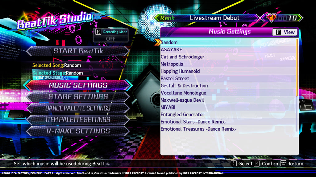Neptunia Virtual Stars - Unlock All BeatTik Songs DLC - PC (Steam) — screenshot 2