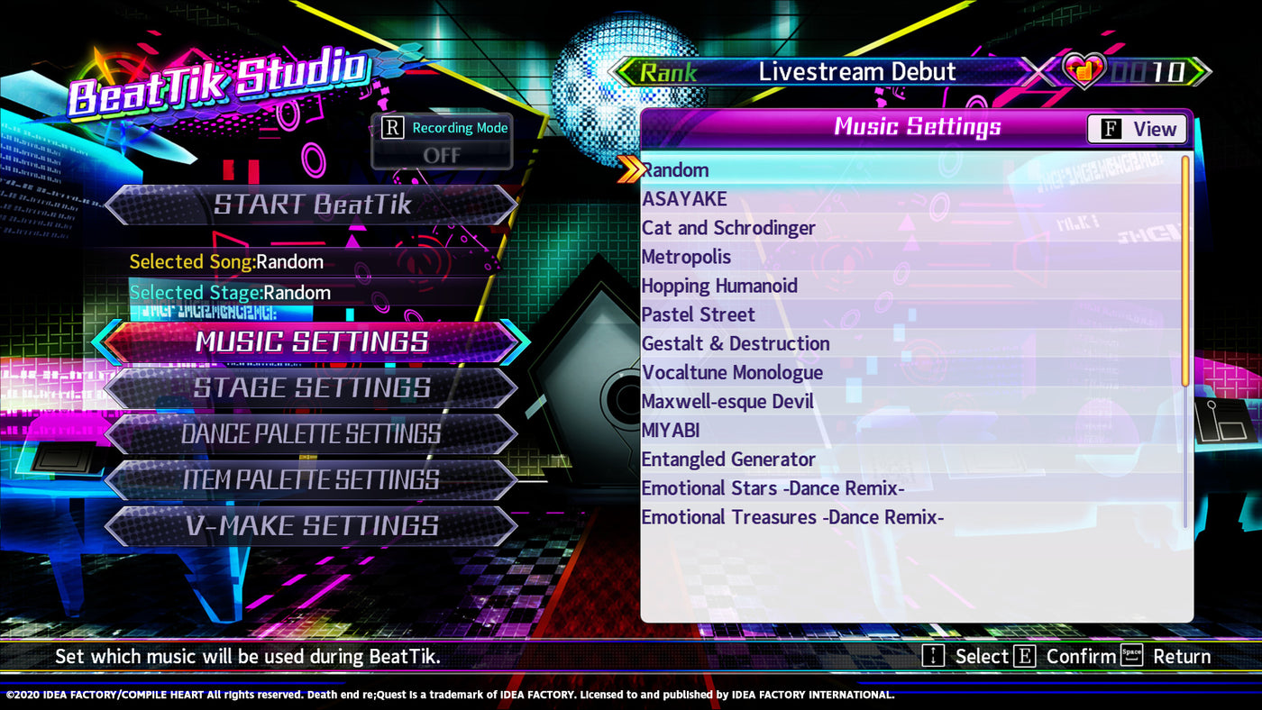 Neptunia Virtual Stars - Unlock All BeatTik Songs DLC - PC (Steam) — скриншот 2