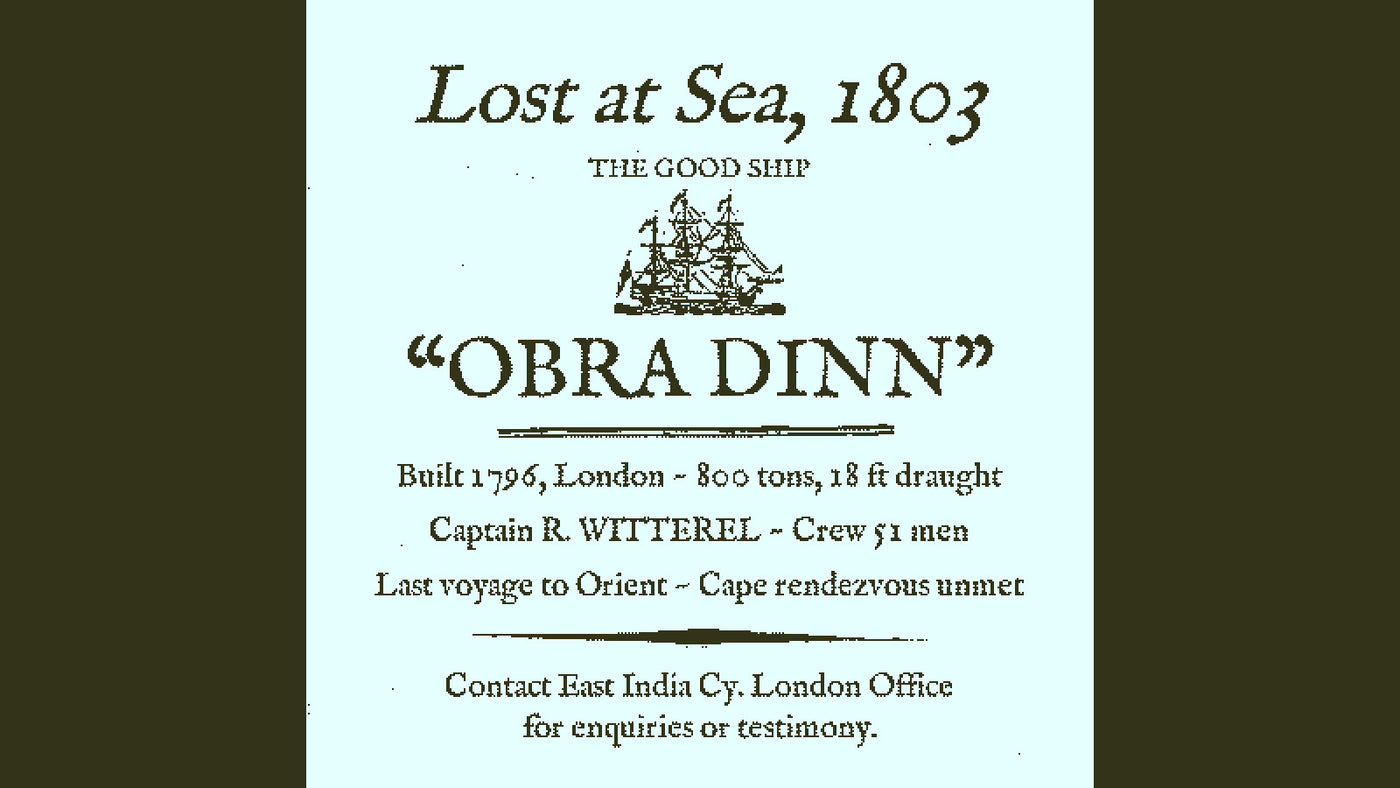 Return of the Obra Dinn - PC (Steam) — скриншот 1