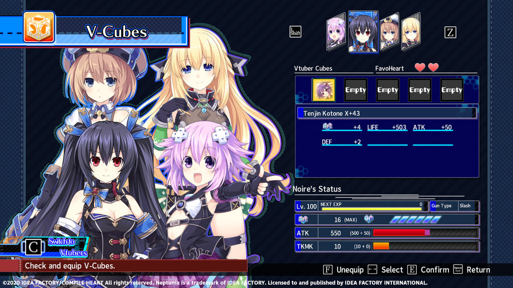 Neptunia Virtual Stars - Tenjin Kotone Pack DLC - PC (Steam) — screenshot 2