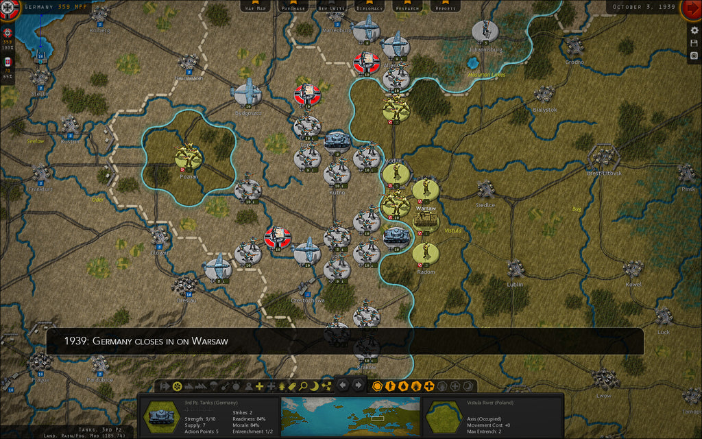 Strategic Command WWII: War in Europe - PC (Steam) — screenshot 1