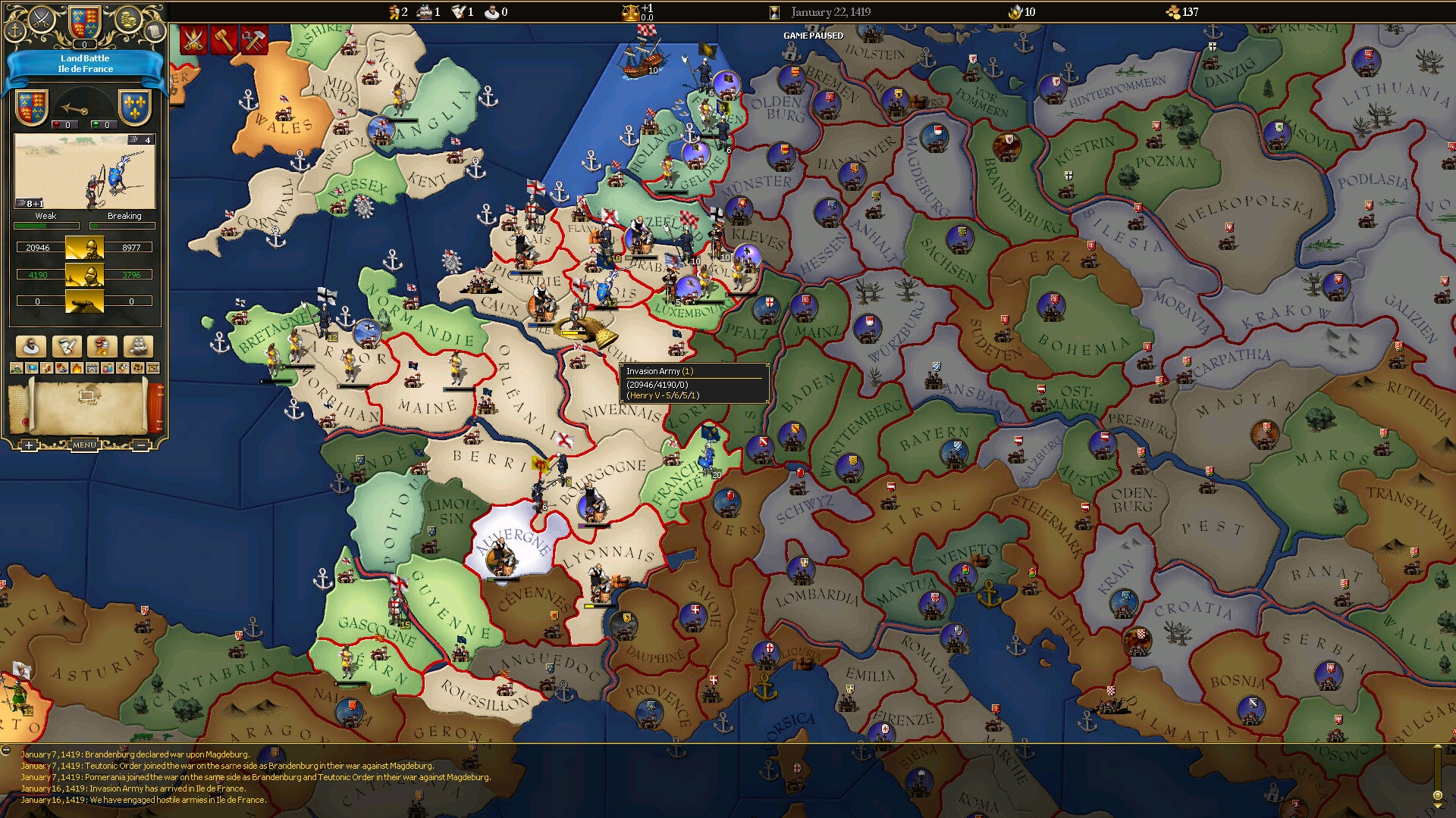 For The Glory: A Europa Universalis Game - PC (Steam) — screenshot 2