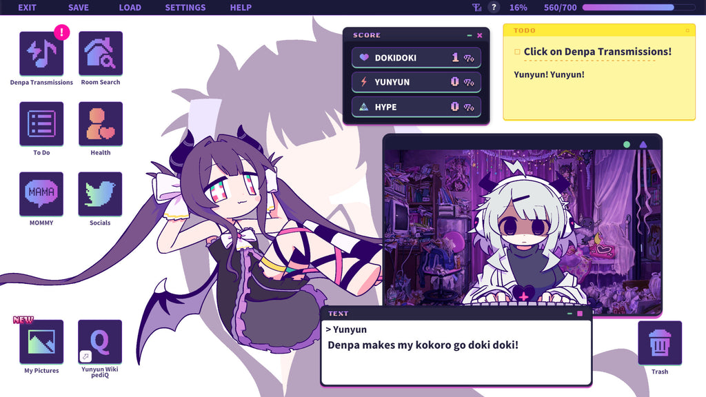 Yunyun Syndrome!? Rhythm Psychosis - PC (Steam) — screenshot 1
