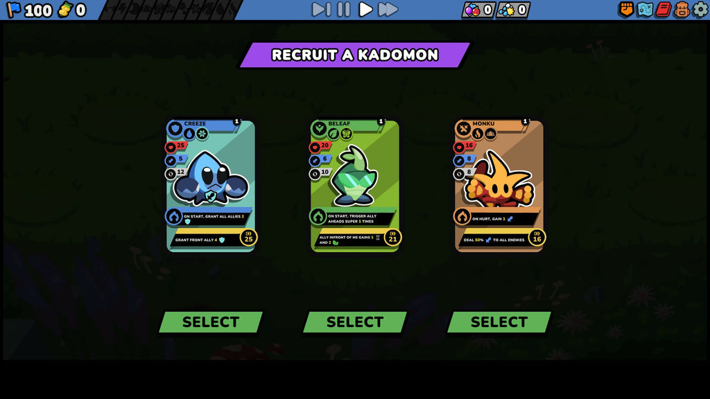 Kādomon: Hyper Auto Battlers - PC (Steam) — screenshot 1