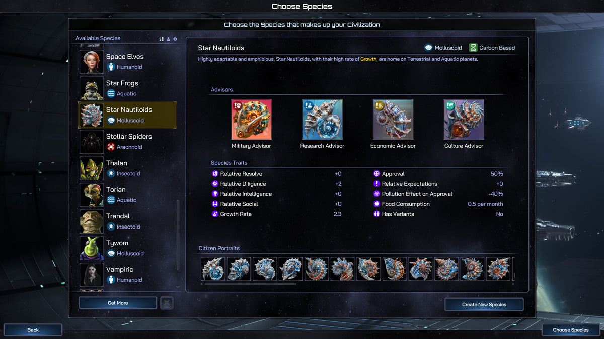 Galactic Civilizations IV - Species Pack DLC - PC (Steam) — screenshot 1