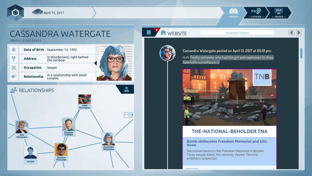 Orwell: Keeping an Eye On You - PC (Steam) — screenshot 1