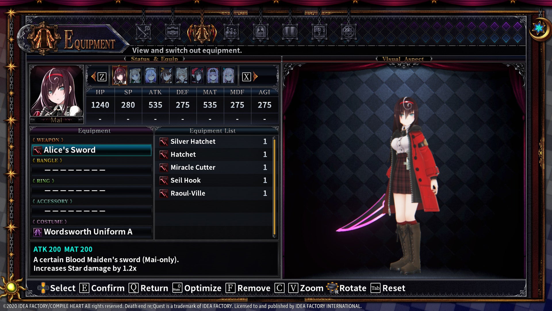 Death end re;Quest 2 - Blood Skelter Set screenshot