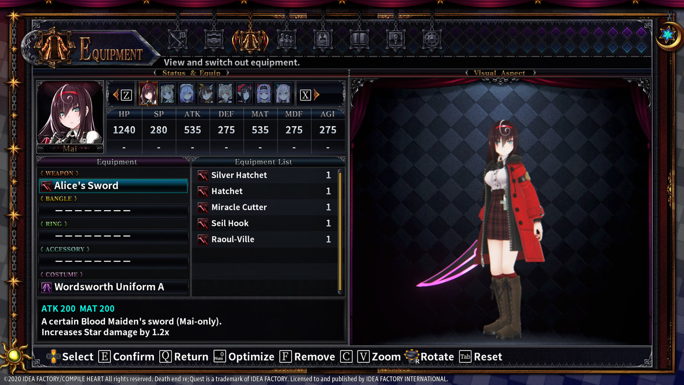 Death end re;Quest 2 - Blood Skelter Set DLC - PC (Steam) — скриншот 1
