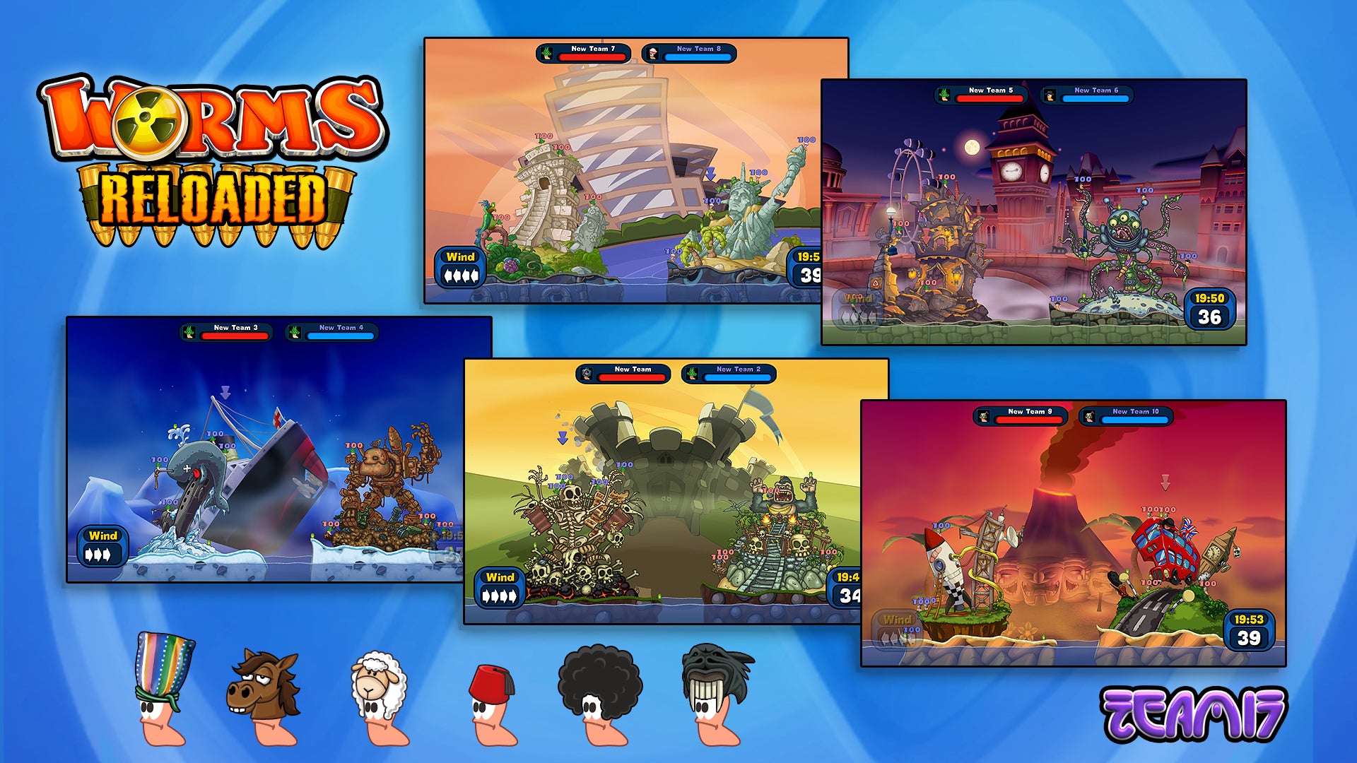 Worms Reloaded: The Pre-order Forts and Hats DLC Pack - PC (Steam) — screenshot 1