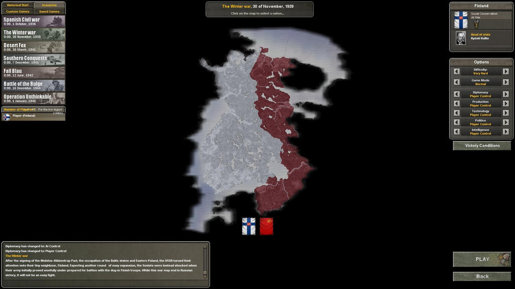 Hearts of Iron III - Their Finest Hour DLC - PC (Steam) — screenshot 1