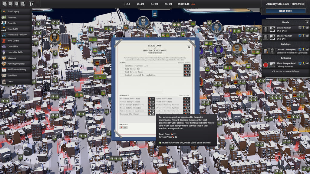 City of Gangsters: Shadow Government DLC - PC (Steam) — screenshot 3