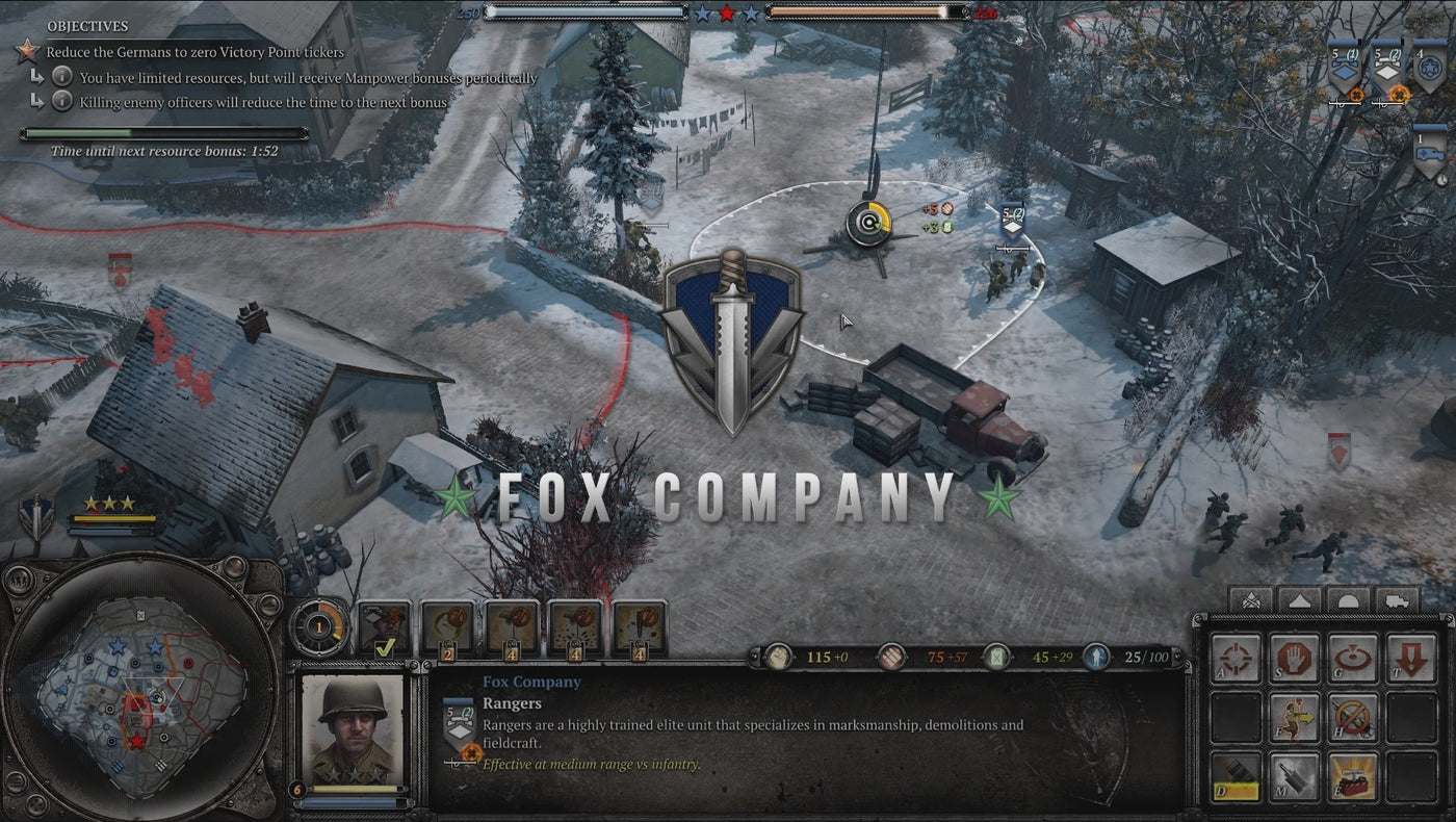 Company of Heroes 2 - Ardennes Assault Fox Company Rangers DLC - PC (Steam) — скриншот 1