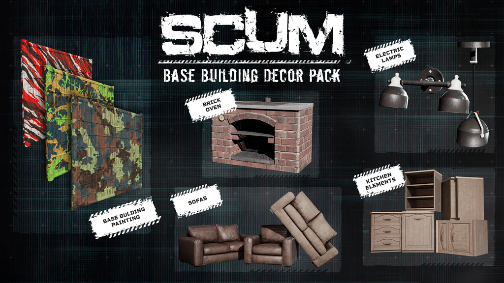 SCUM Base Building Decor Pack DLC - PC (Steam) — screenshot 1