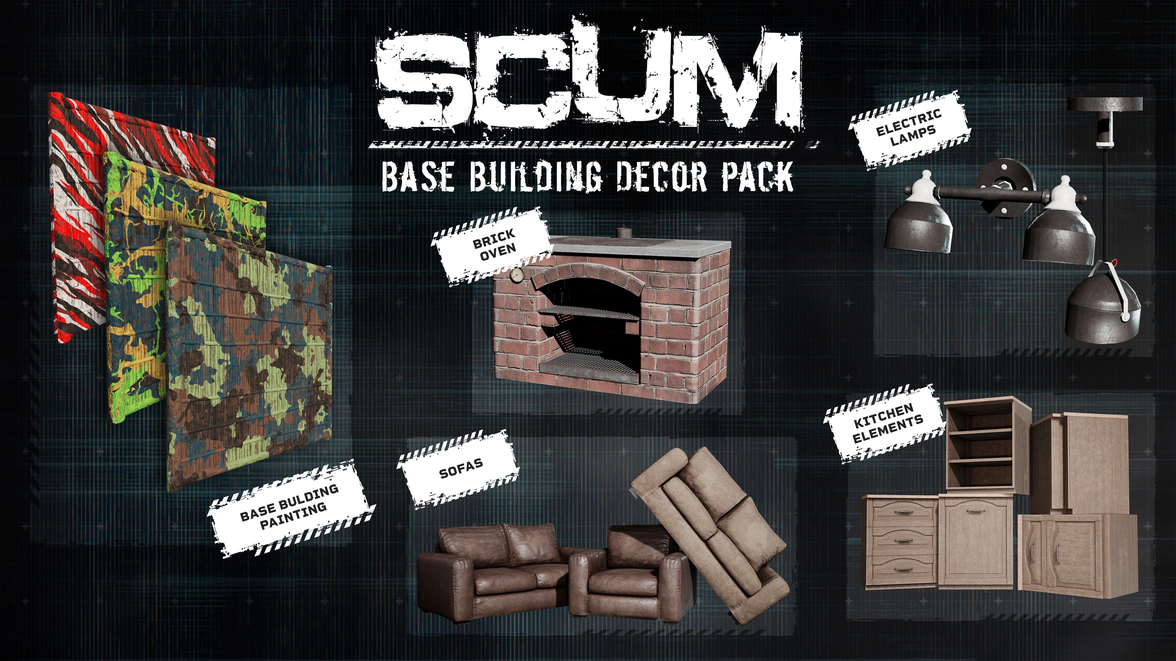 SCUM Base Building Decor Pack DLC - PC (Steam) — screenshot 1