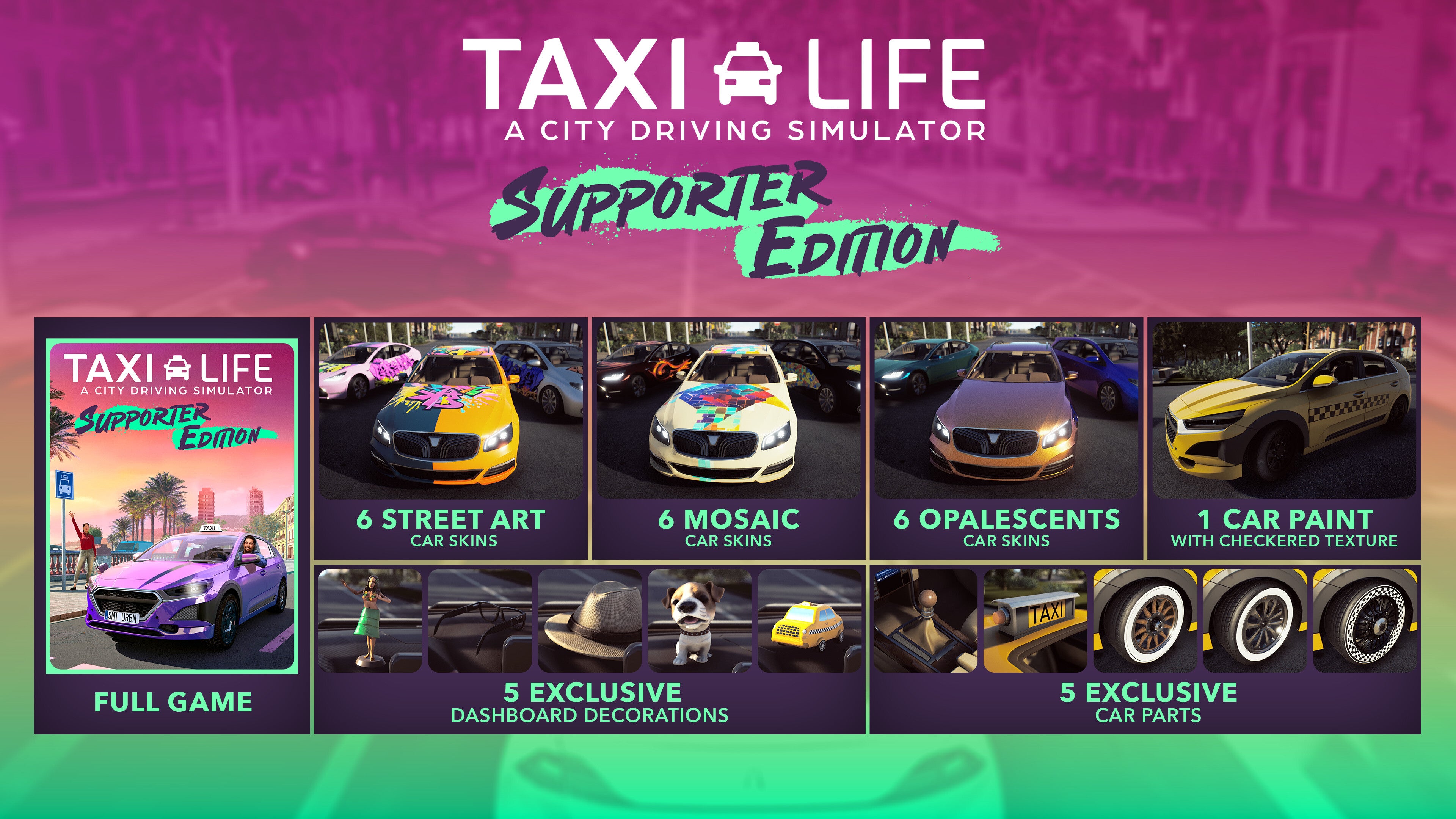 Taxi Life: A City Driving Simulator Supporter Pack - PC (Steam) — screenshot 1