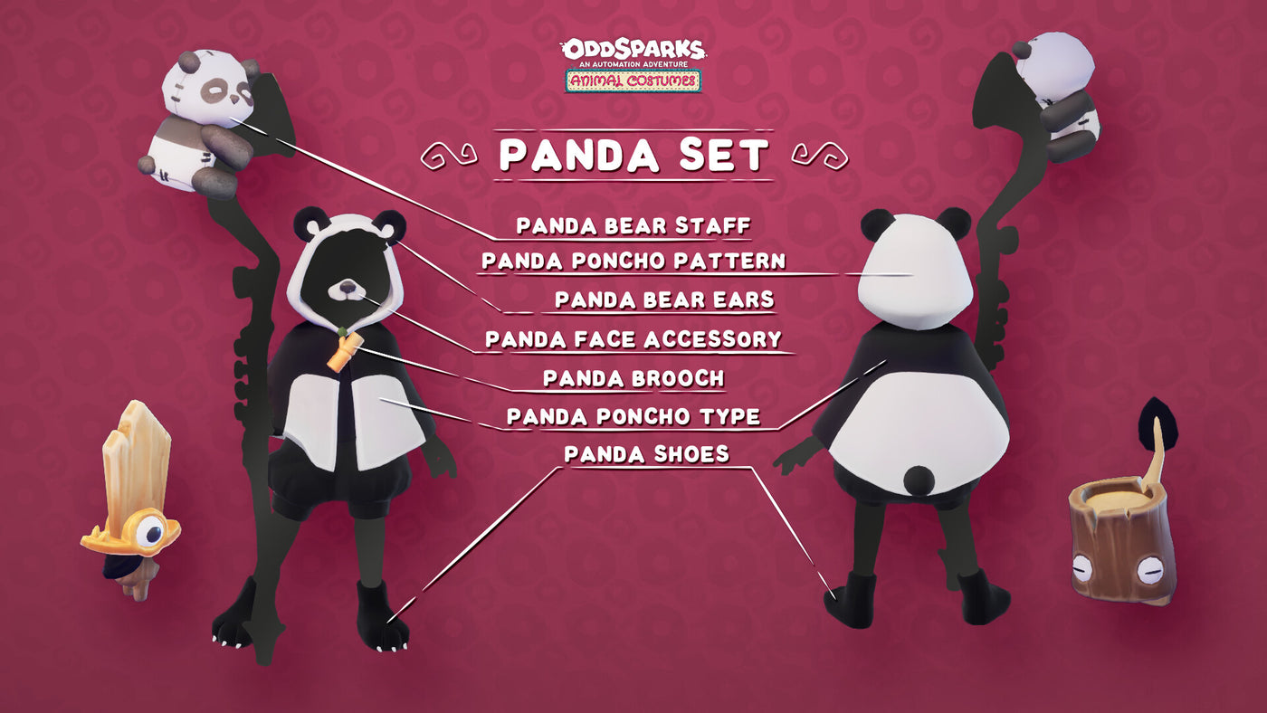 Oddsparks: An Automation Adventure - Tailor's Animal Costumes Pack DLC - PC (Steam) — скриншот 1