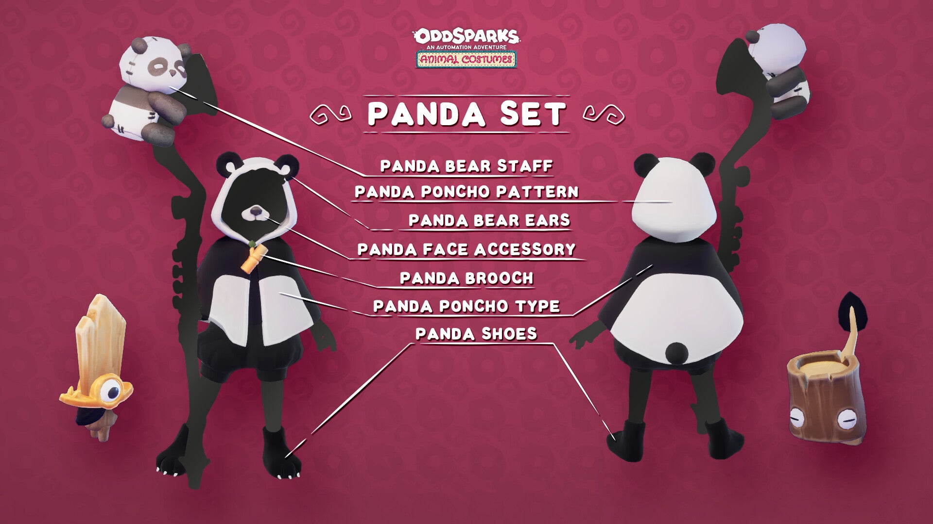 Oddsparks: An Automation Adventure - Tailor's Animal Costumes Pack DLC - PC (Steam) — screenshot 1