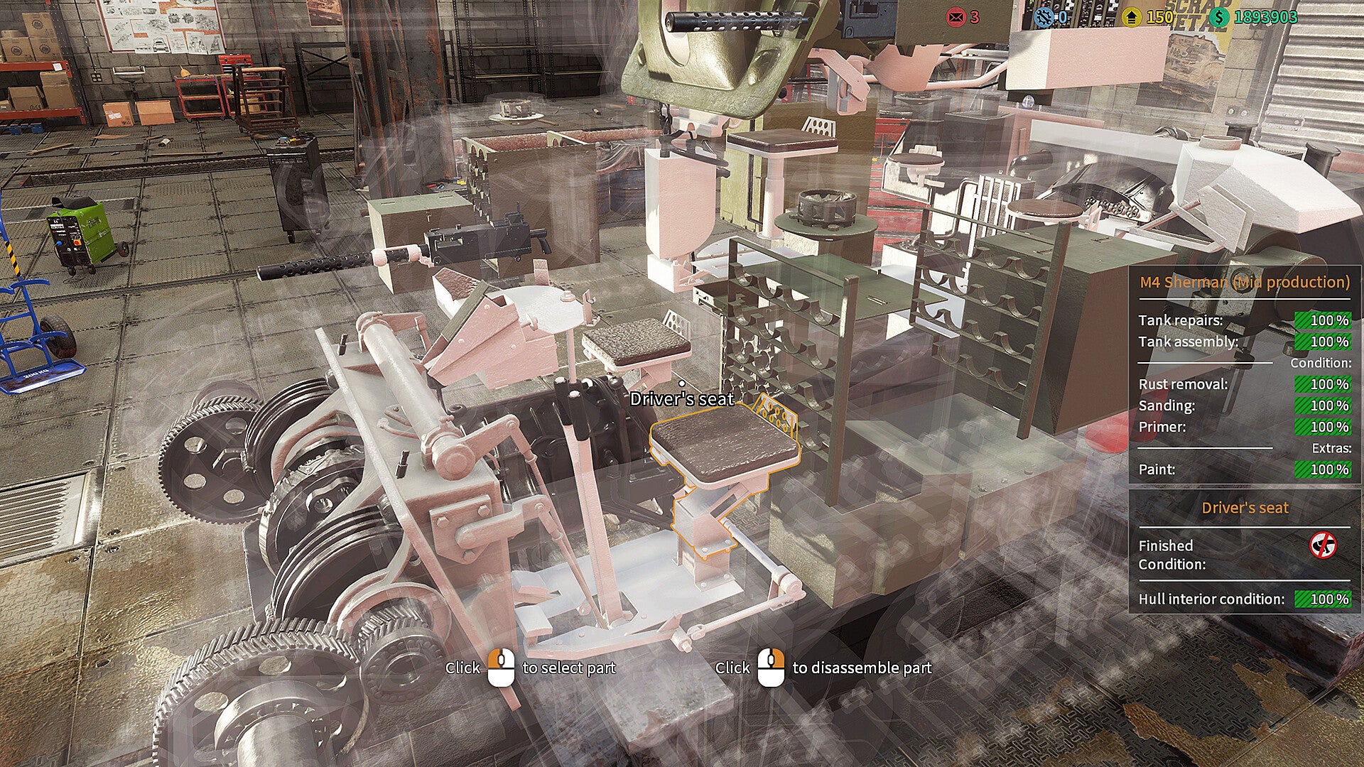 Tank Mechanic Simulator - Shermans DLC - PC (Steam) — screenshot 1