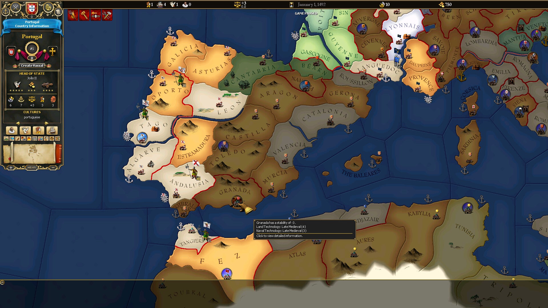 For The Glory: A Europa Universalis Game - PC (Steam) — screenshot 1
