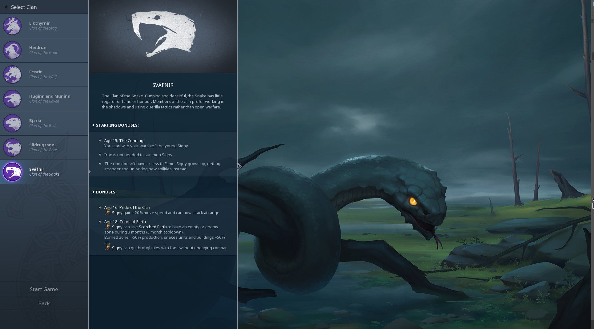 Northgard - Svafnir Clan of the Snake DLC - PC (Steam) — screenshot 1