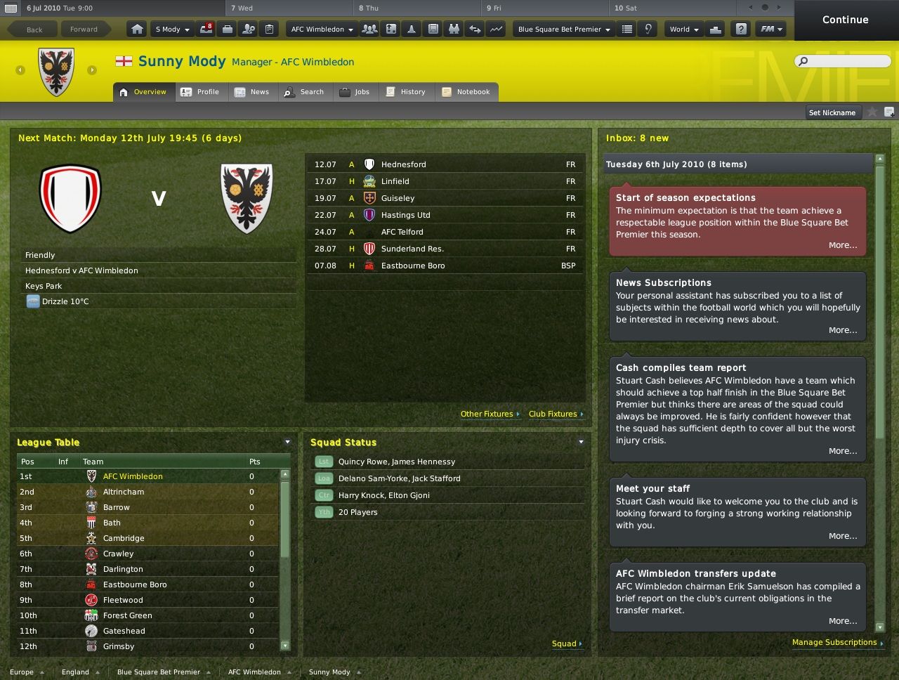 Football Manager 2011 - PC (Steam) — скриншот 3