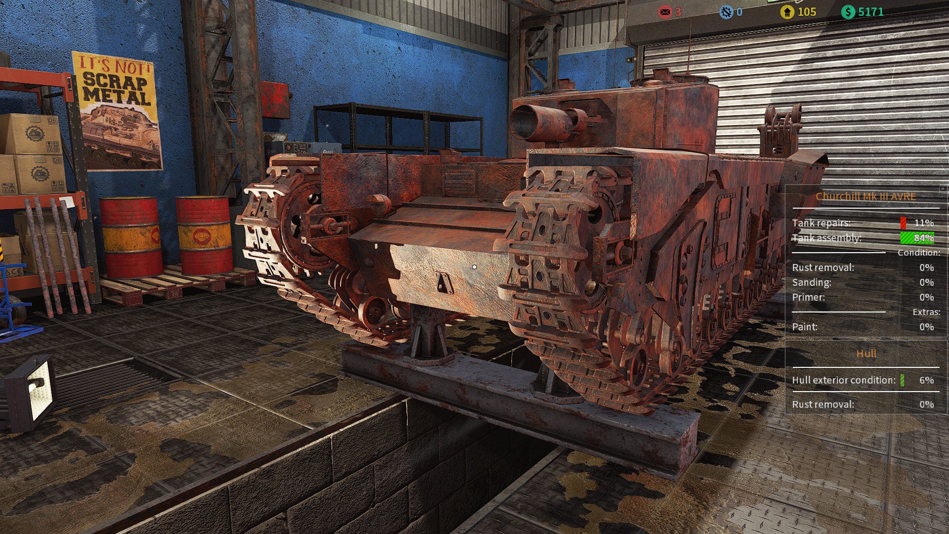 Tank Mechanic Simulator - First Supply DLC - PC (Steam) — screenshot 1