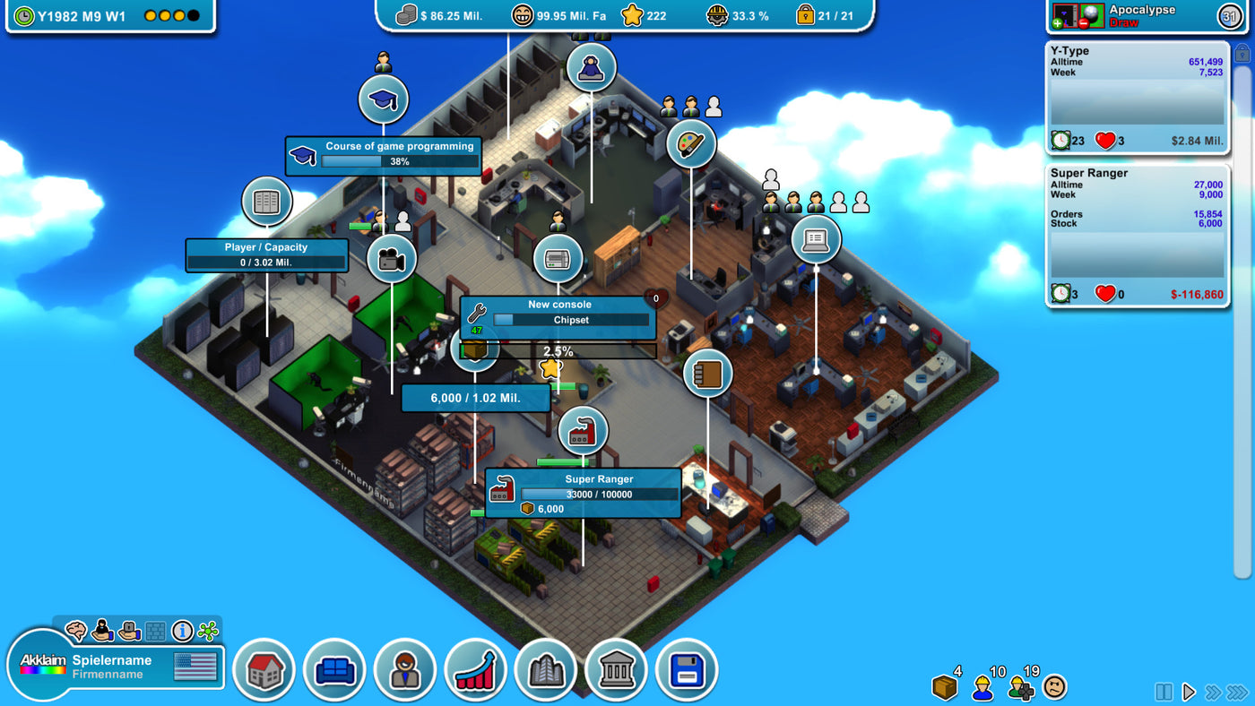 Mad Games Tycoon - PC (Steam) — скриншот 1