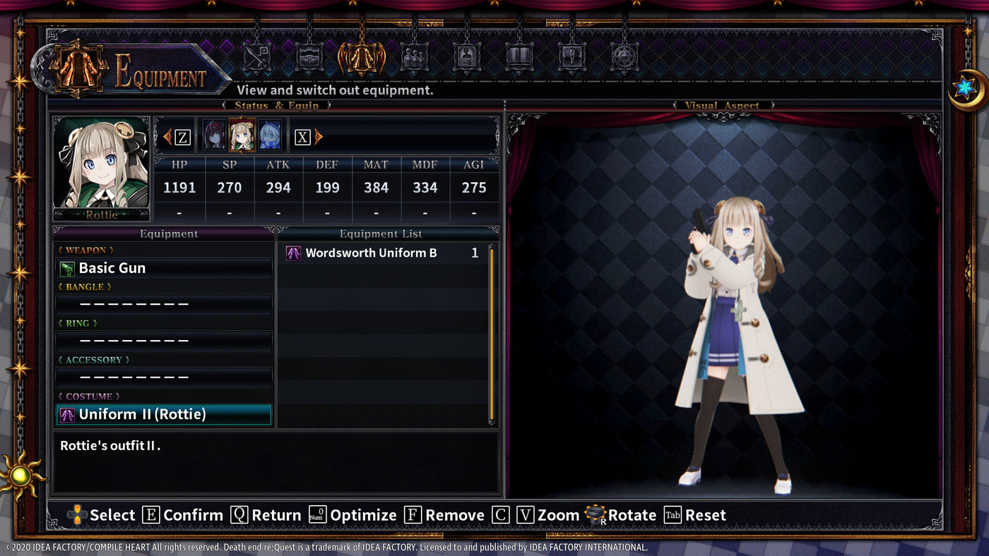 Death end re;Quest 2 - Alternate Uniform Set - PC (Steam) — скриншот 1