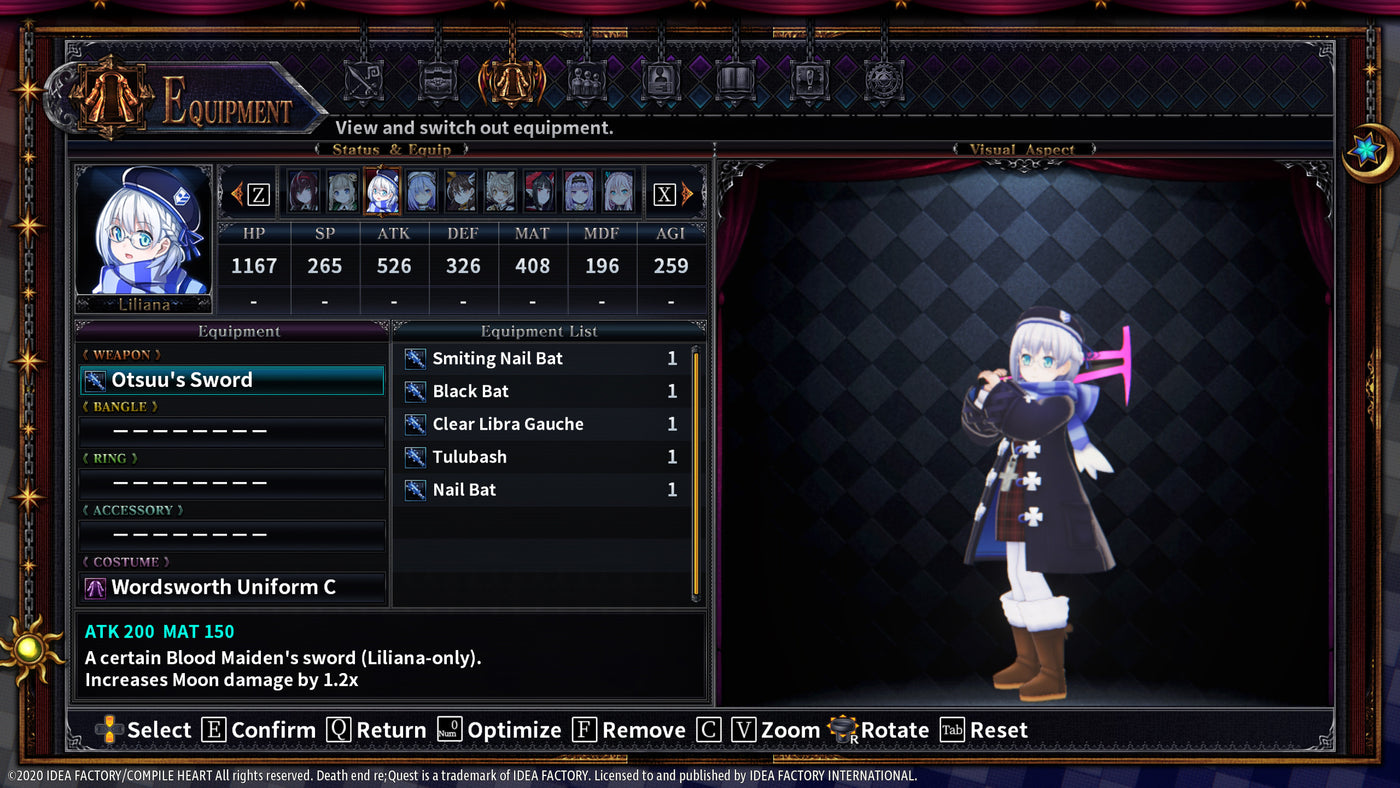 Death end re;Quest 2 - Blood Skelter Set DLC - PC (Steam) — скриншот 3