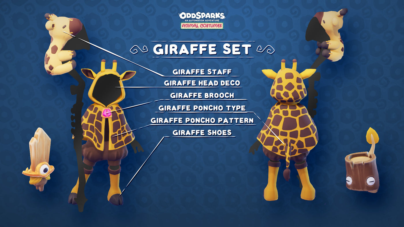 Oddsparks: An Automation Adventure - Tailor's Animal Costumes Pack DLC - PC (Steam) — скриншот 3