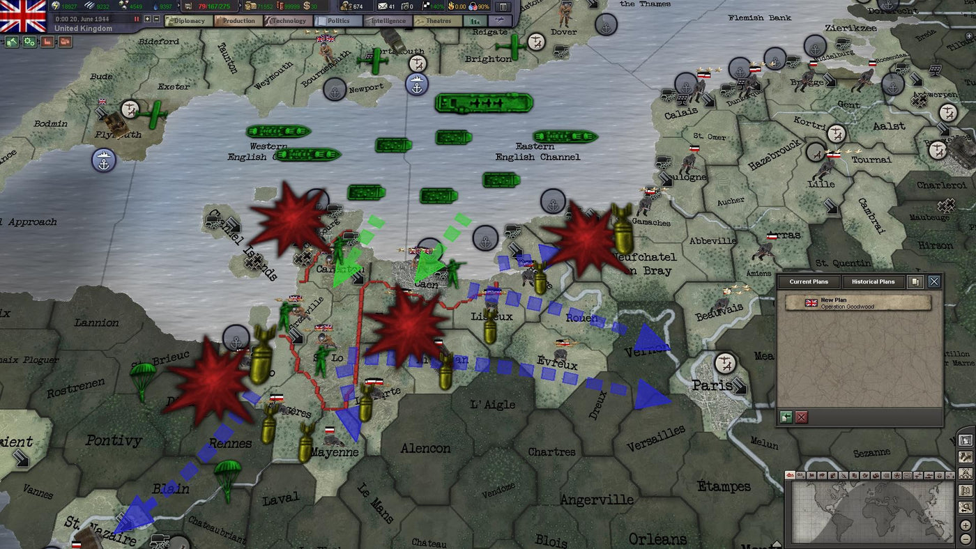 Hearts of Iron III - Their Finest Hour DLC - PC (Steam) — скриншот 3