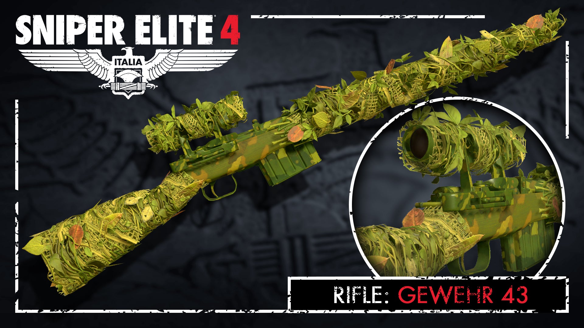 Sniper Elite 4 - Camouflage Rifles Skin Pack DLC - PC (Steam) — screenshot 1